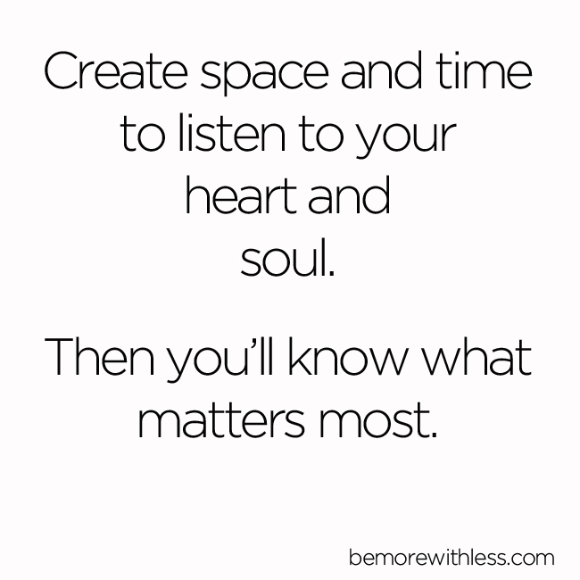 Inspiring quotes for minimalism and simplicity from bemorewithless.com