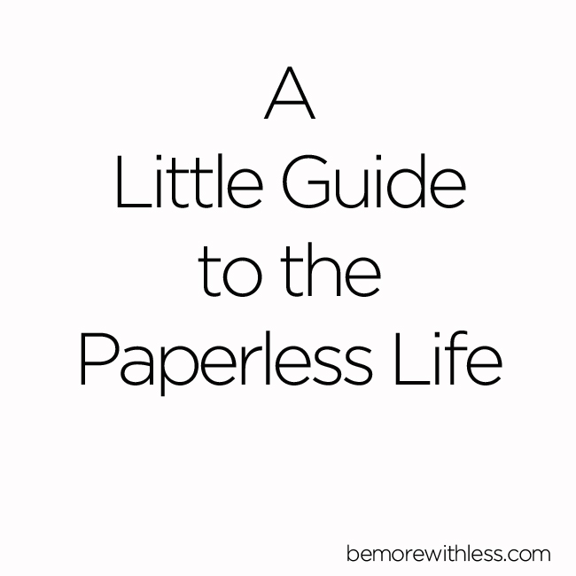 How to Live the Paperless Life