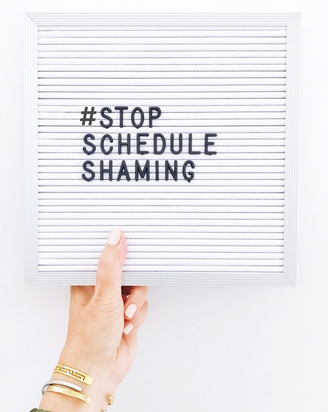 schedule shaming