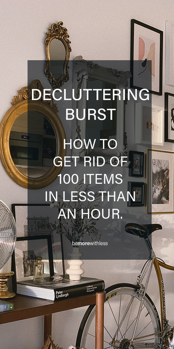 An image to describe the decluttering challenge article.