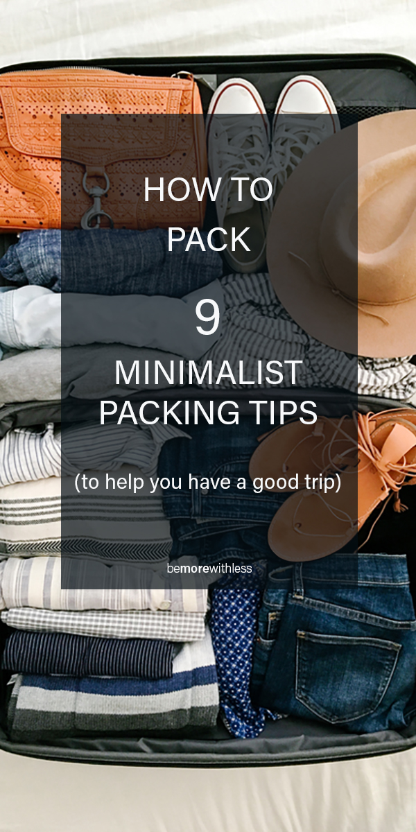 Minimalist Packing Tips