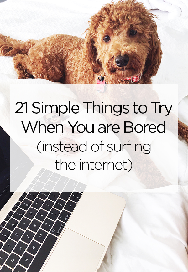 how not to be bored at home