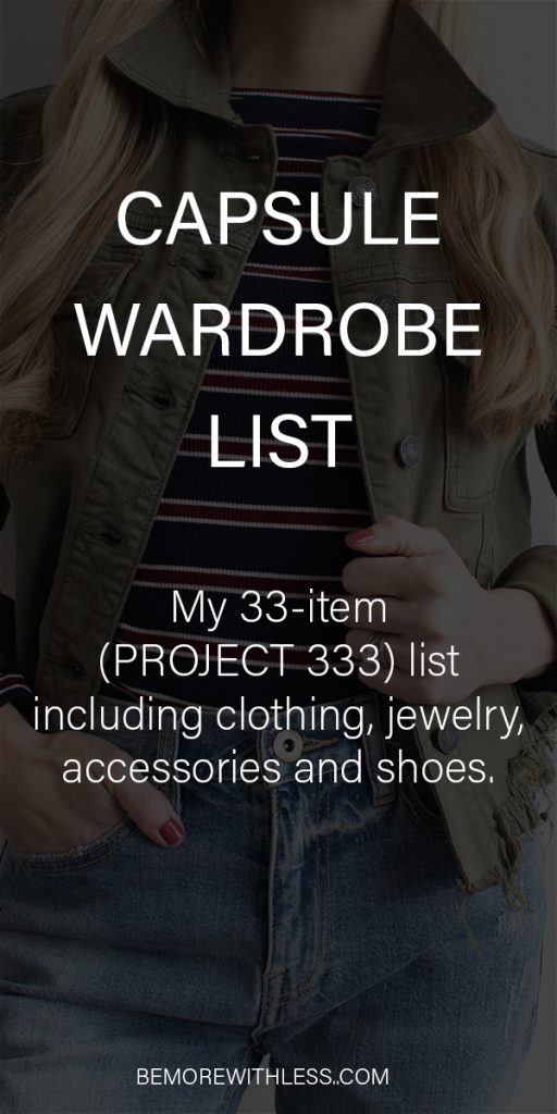 Capsule Wardrobe List