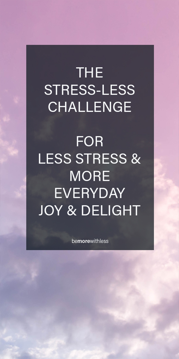 Learn how to stress less.