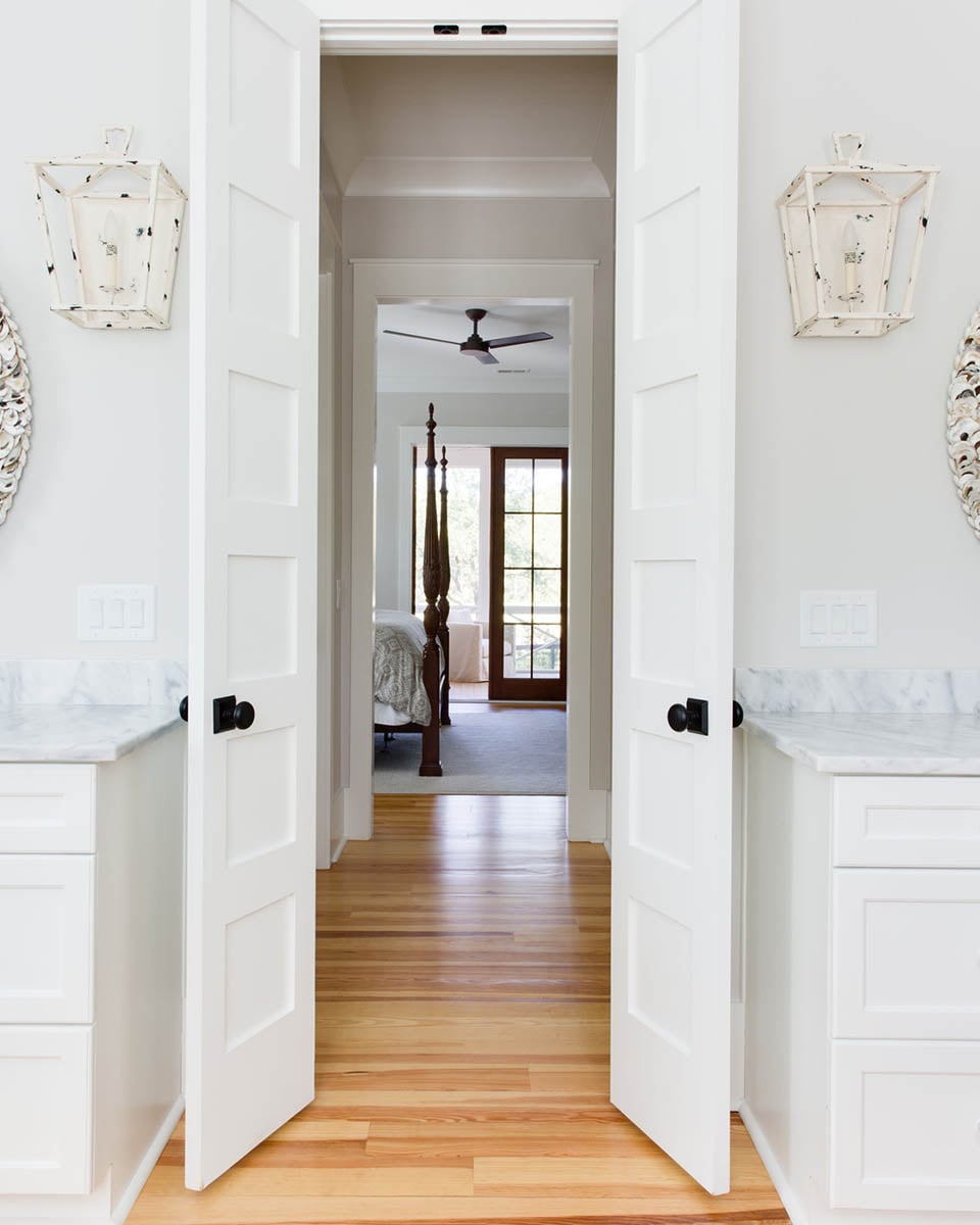 Open doors in house